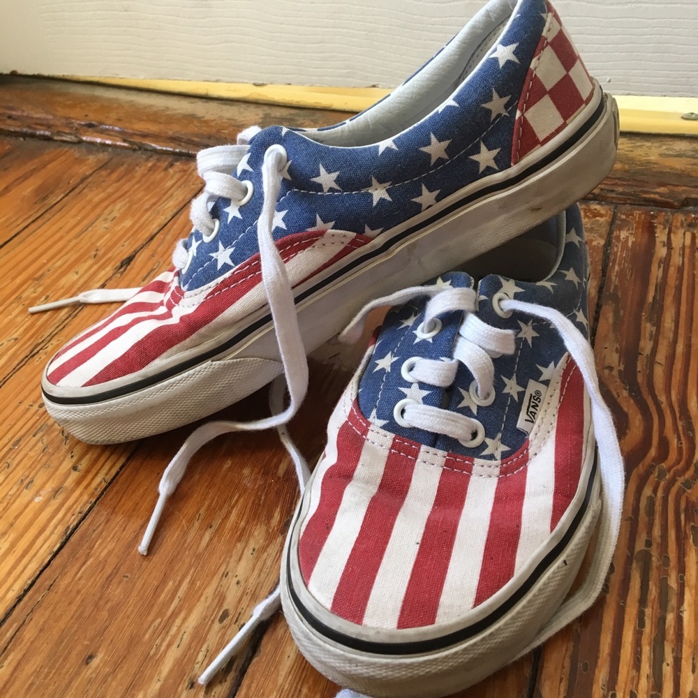 American Flag Vans Sneakers